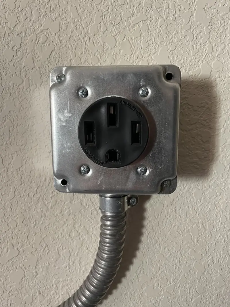 NEMA 14-50 outlet installed for Electrical Panel Upgrade in Yankton