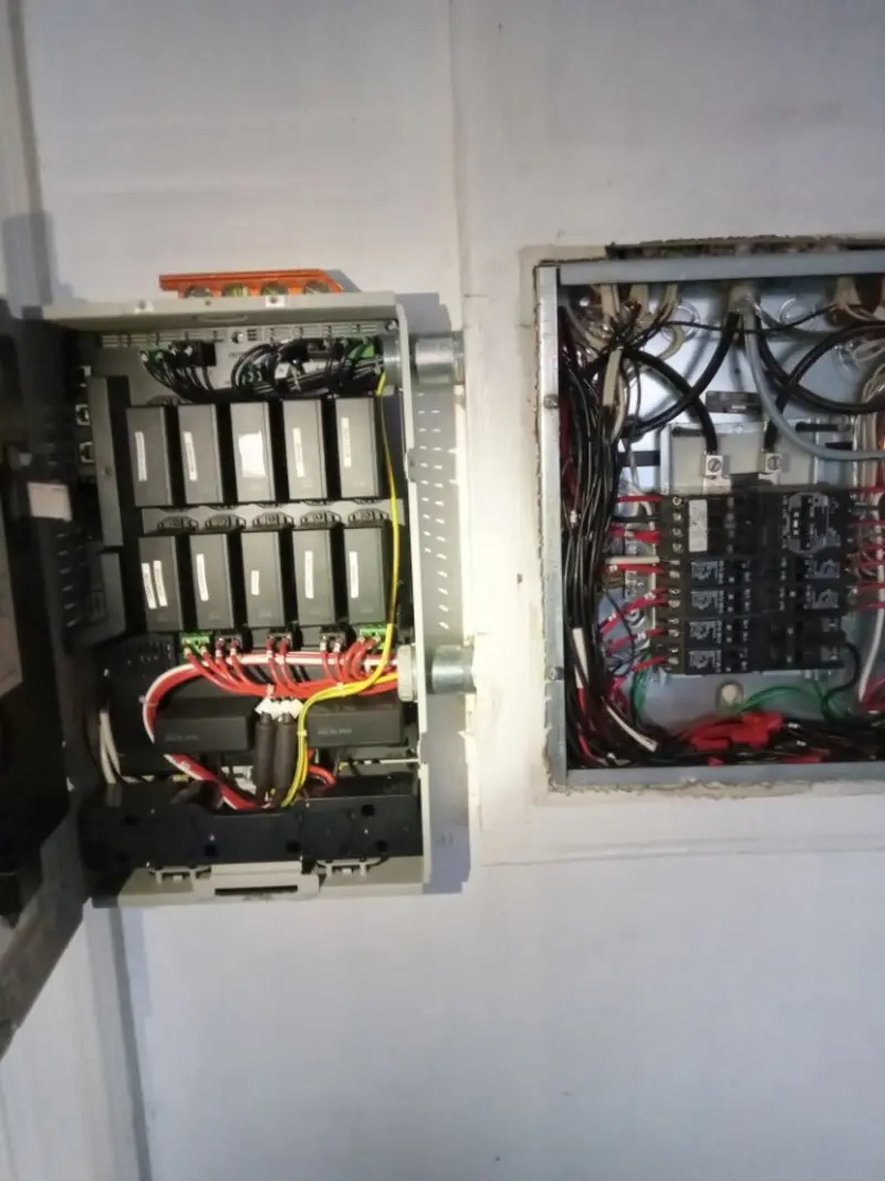 Electrical panel upgrade completed for Security Camera Wiring in Yankton